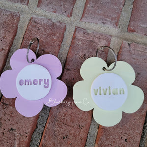 Daisy Name Bag Tag