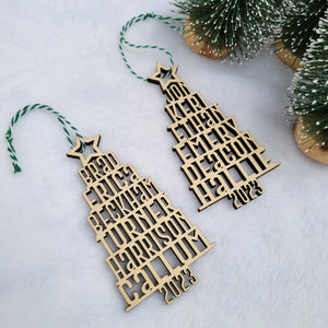 Personalized Name Tree Ornament