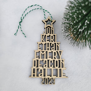 Personalized Name Tree Ornament