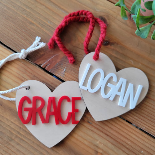 Heart Name Tag