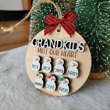 Load image into Gallery viewer, Grandkids Melt Our Heart Ornament