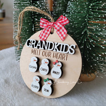 Load image into Gallery viewer, Grandkids Melt Our Heart Ornament