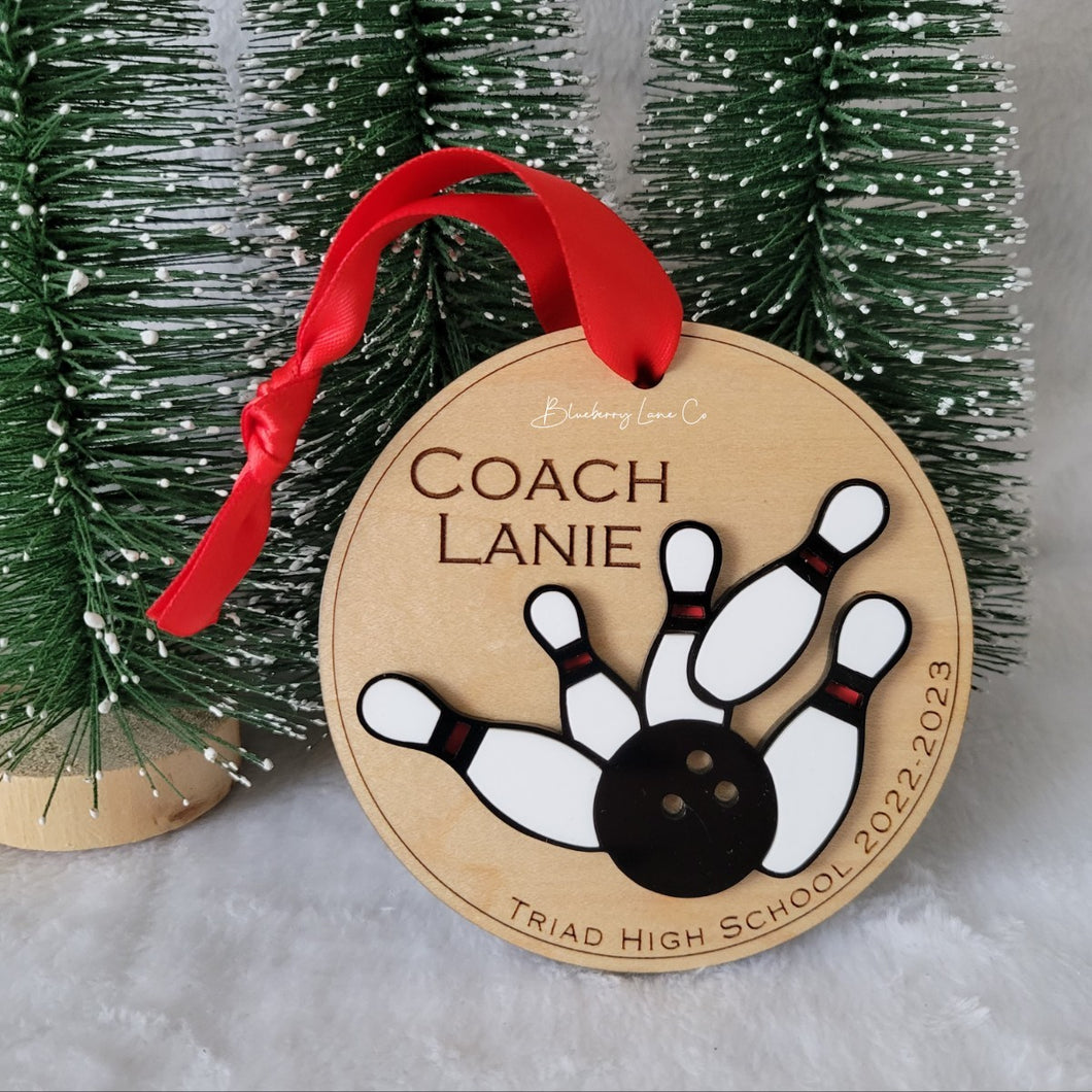 Bowling Ornament (two-layer)