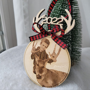 Hunting Sportsman Ornament - Photo Engraved