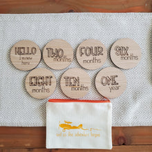 Load image into Gallery viewer, Adventure Baby Wooden Milestone signs