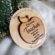 Load image into Gallery viewer, Teacher Appreciation Ornament