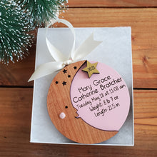 Load image into Gallery viewer, Moon Baby Ornament - Personalized