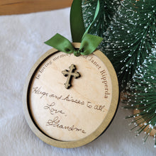 Load image into Gallery viewer, &quot;In loving memory of...&quot; Custom Laser Engraved Handwriting Ornament