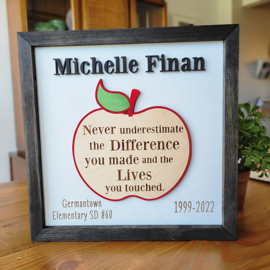 Teacher Appreciation/Retirement Sign