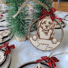 Load image into Gallery viewer, Dog Christmas Ornament - Personalized