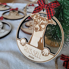 Load image into Gallery viewer, Dog Christmas Ornament - Personalized