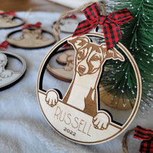 Load image into Gallery viewer, Dog Christmas Ornament - Personalized