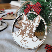 Load image into Gallery viewer, Dog Christmas Ornament - Personalized