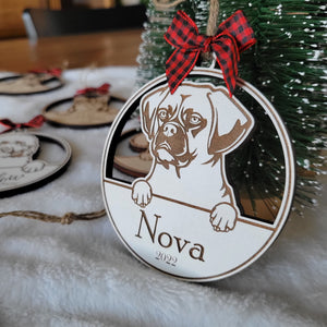 Dog Christmas Ornament - Personalized