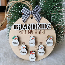 Load image into Gallery viewer, Grandkids Melt Our Heart Ornament