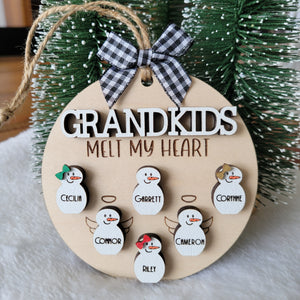 Grandkids Melt Our Heart Ornament