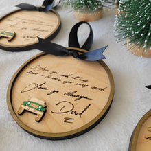 Load image into Gallery viewer, Custom Laser Engraved Handwriting Ornament