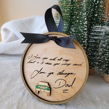 Load image into Gallery viewer, Custom Laser Engraved Handwriting Ornament