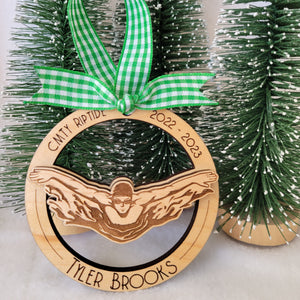 Swimmer Athlete Sports Ornament