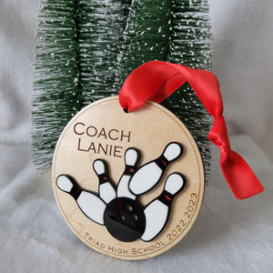 Bowling Ornament (two-layer)