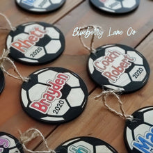 Load image into Gallery viewer, Personalized Soccer Ball Ornament