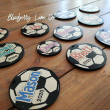 Load image into Gallery viewer, Personalized Soccer Ball Ornament