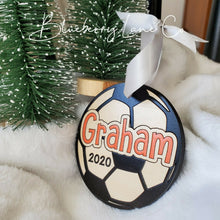 Load image into Gallery viewer, Personalized Soccer Ball Ornament